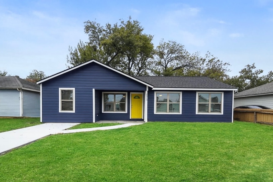 Completed exterior paint project
