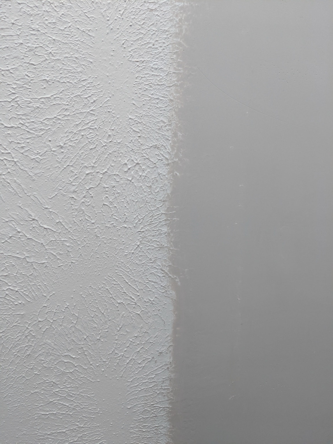 Ceiling drywall repair in progress